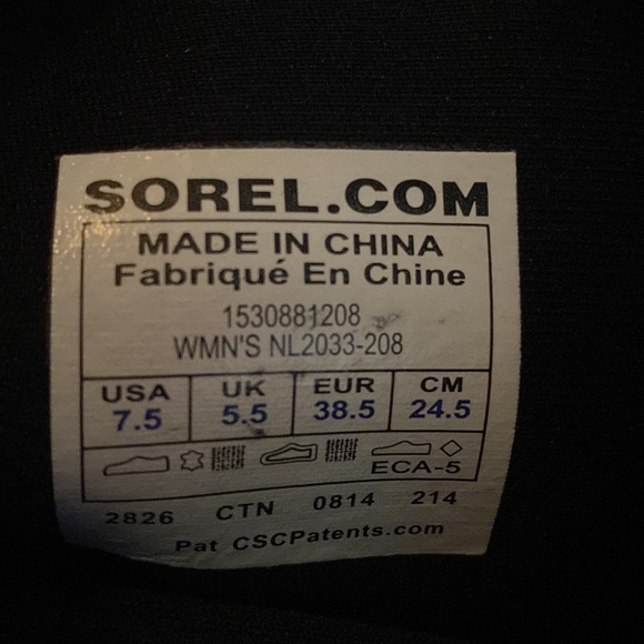 Sorel light rain/snow boots